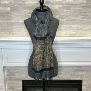Pashmina Touch of Cashmere Scarf Wrap With Fringe